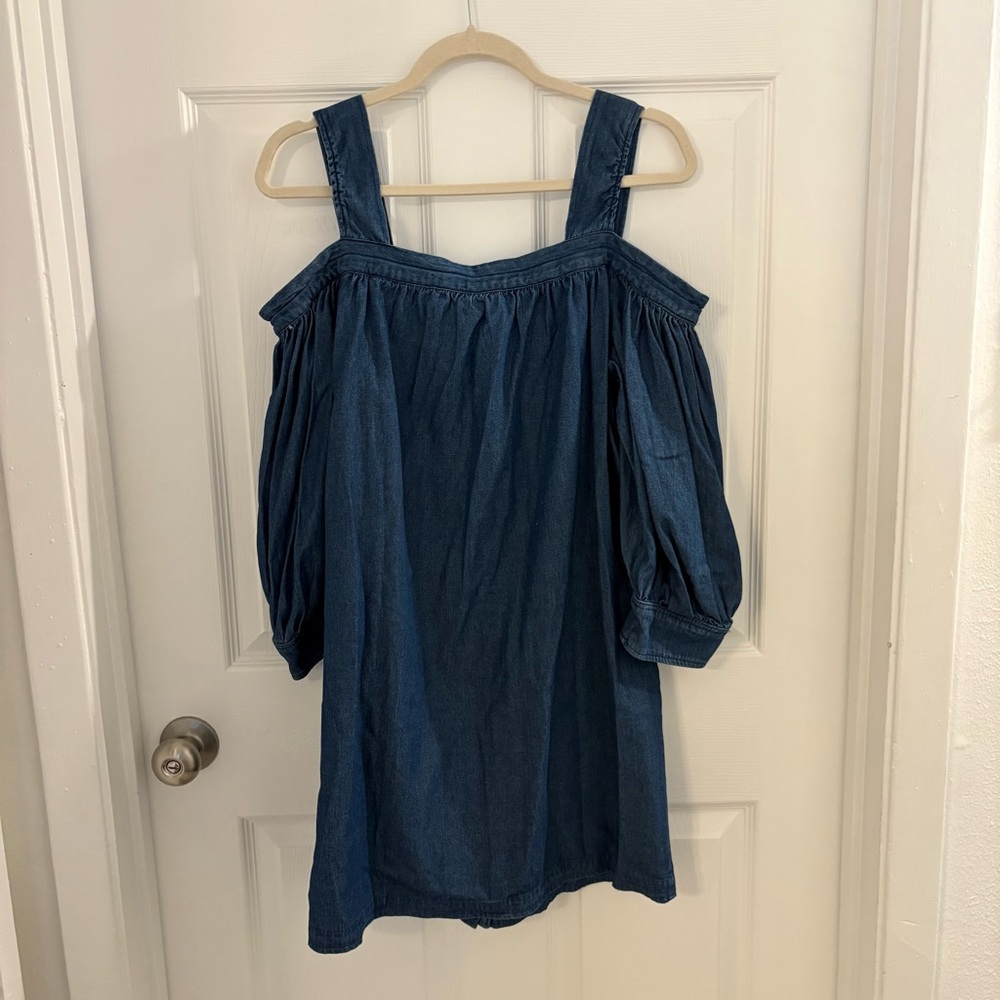 Anthropologie Off-The-Shoulder
Denim Mini Dress
Plenty by Tracy Reese - Picture 3 of 5